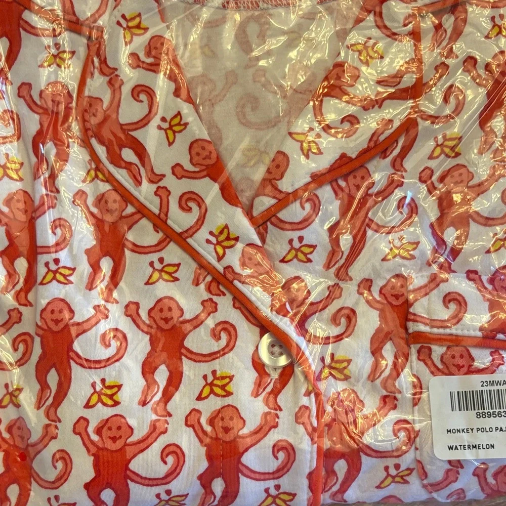 Women's Red and White Pajama Set - Picture 4 of 5